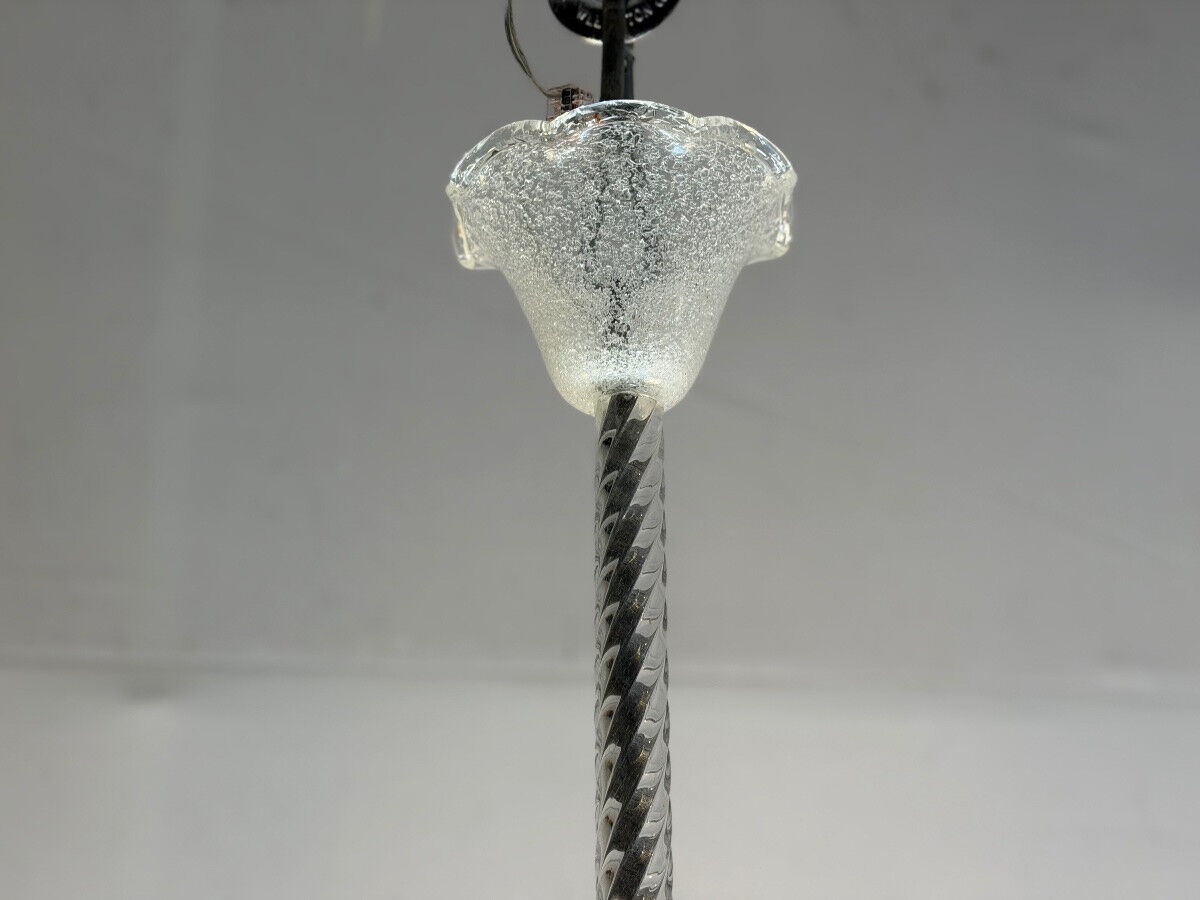 Colourless Murano glass chandelier, Venice circa 1940