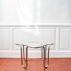 Chrome and glass coffee table by Ezio Didone, Italy, 1970s