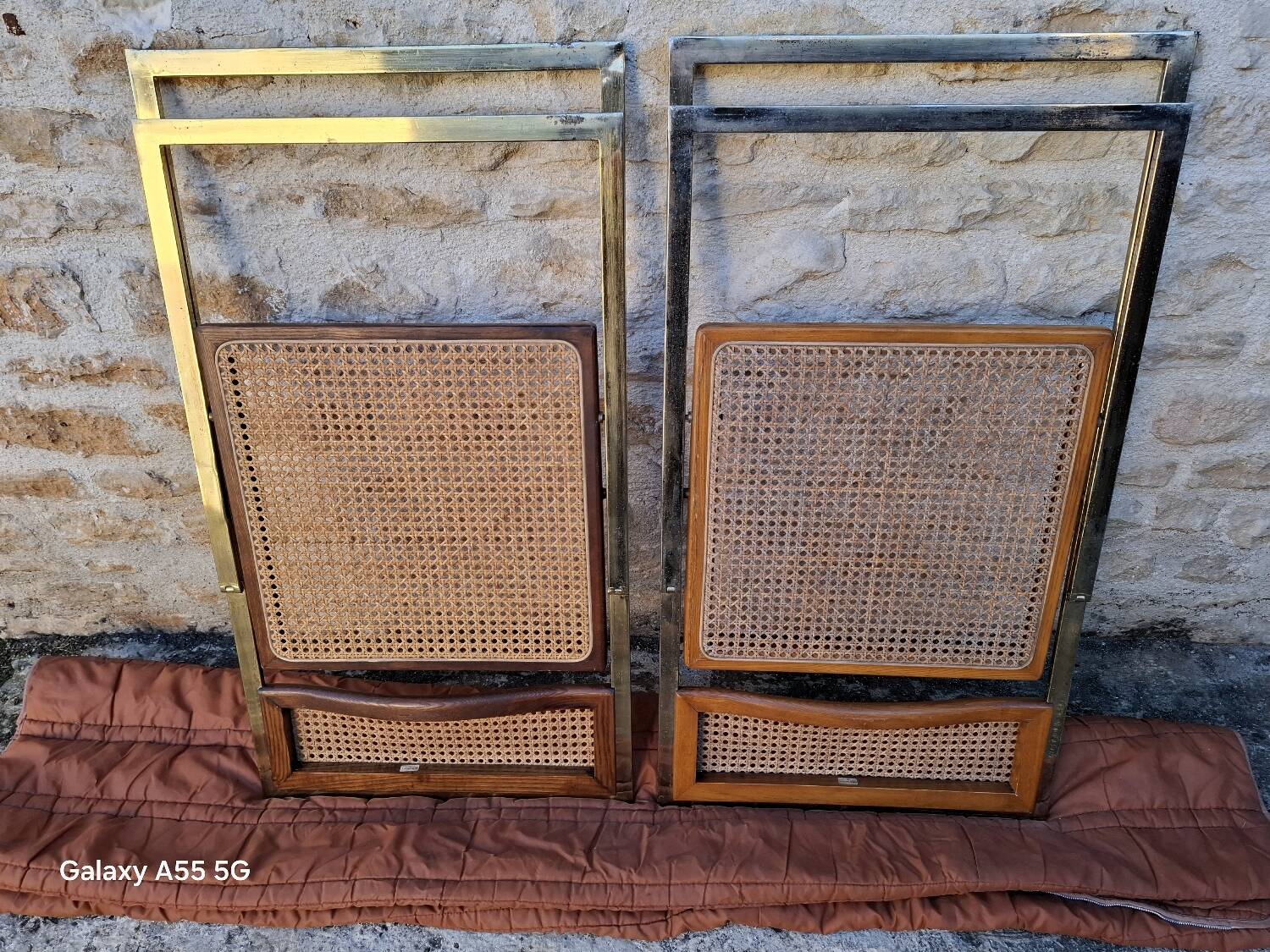 Italian cane folding chairs