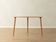 Elegant side table from the 1960s with triangular silhouette, teak wood