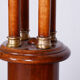 Restored art deco pedestal, beech, walnut, 1920s, czechia