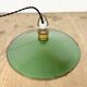Industrial Green Enamel Light, 1930s