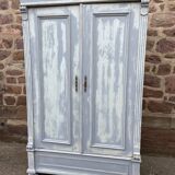 Armoire alsacienne Rustique fin 19 Eme sapin Peint