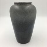 Brown and light grey ceramic vase