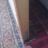 Double glass door in blond oak