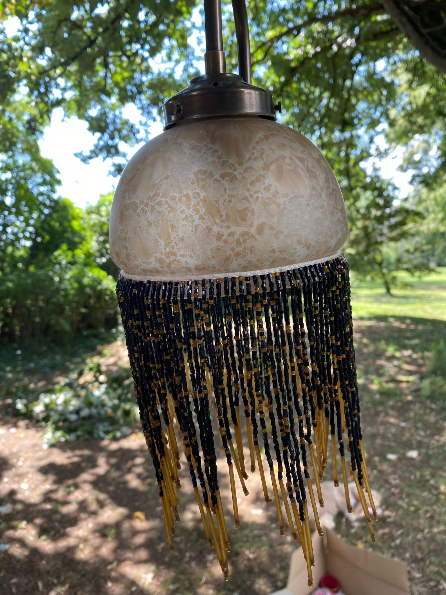 Luminaire years 30 beaded fringes