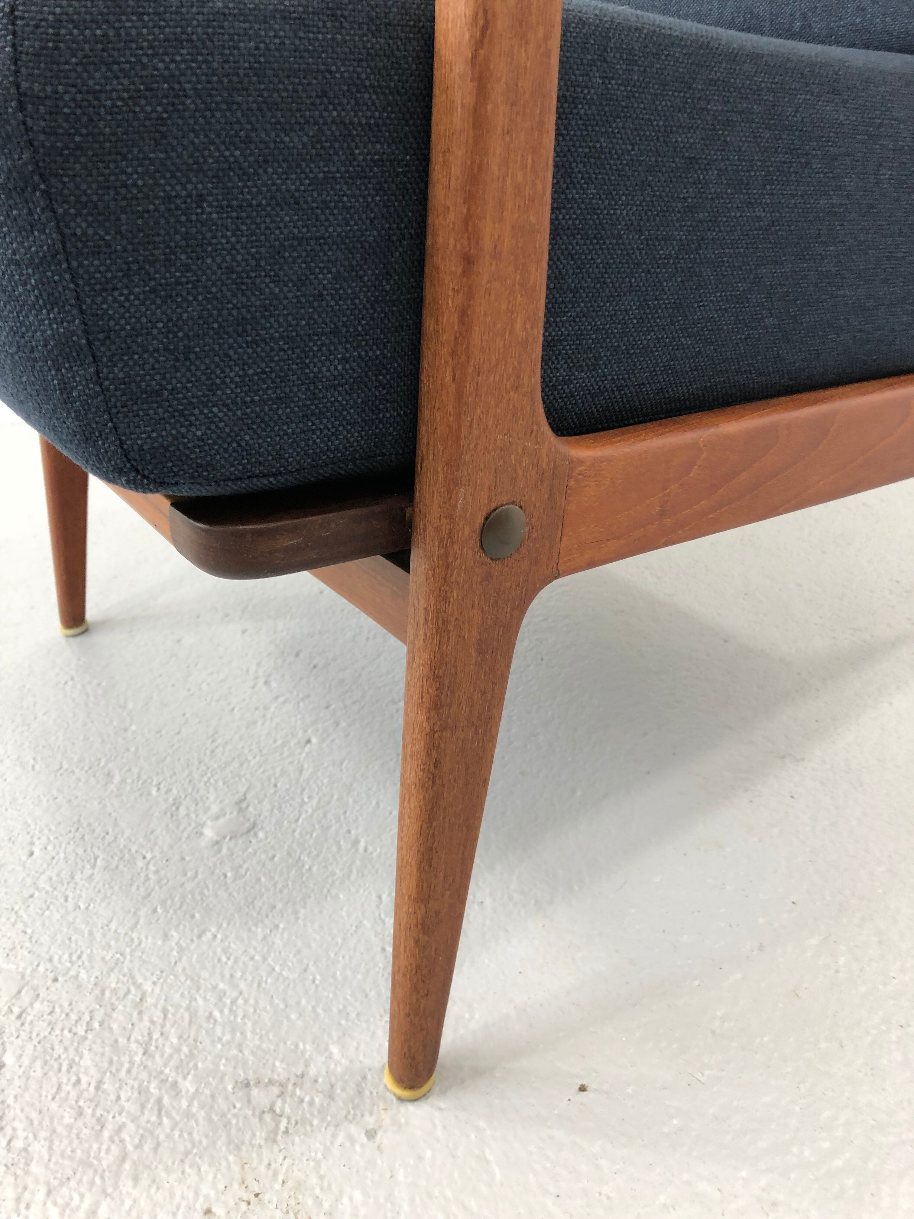 Vintage danish teak lounge chair, 1970s