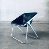 Plona Leather Side Chair by Giancarlo Piretti for Castelli, 1970s