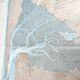 Map arcachon gironde basin 84cm by 63cm