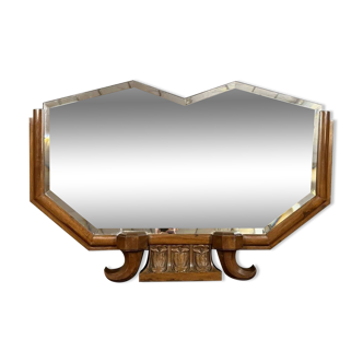 Art Deco period mahogany mirror circa 1930