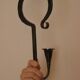 Pair of Swedish wall sconces in wrought iron, mid-20th century style, signed Akta.