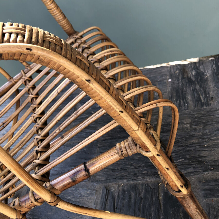 Vintage Italian bamboo chair