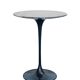 Tulip Knoll pedestal table in black Marquina marble, by Eero Saarinen