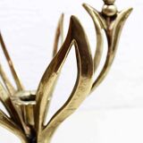 Bronze flower candle holder 1960