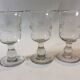 Set de 6 verres gravés soufflés