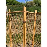 Vintage rattan screen