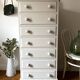 Renovated old wooden chest of drawers
