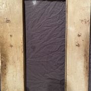 Indian window in green patinated wood