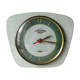 Pendulum wall clock Lutetia in green formica of the 1950s
