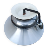 Scandinavian aluminum pendant lamp from the 1960s/70s