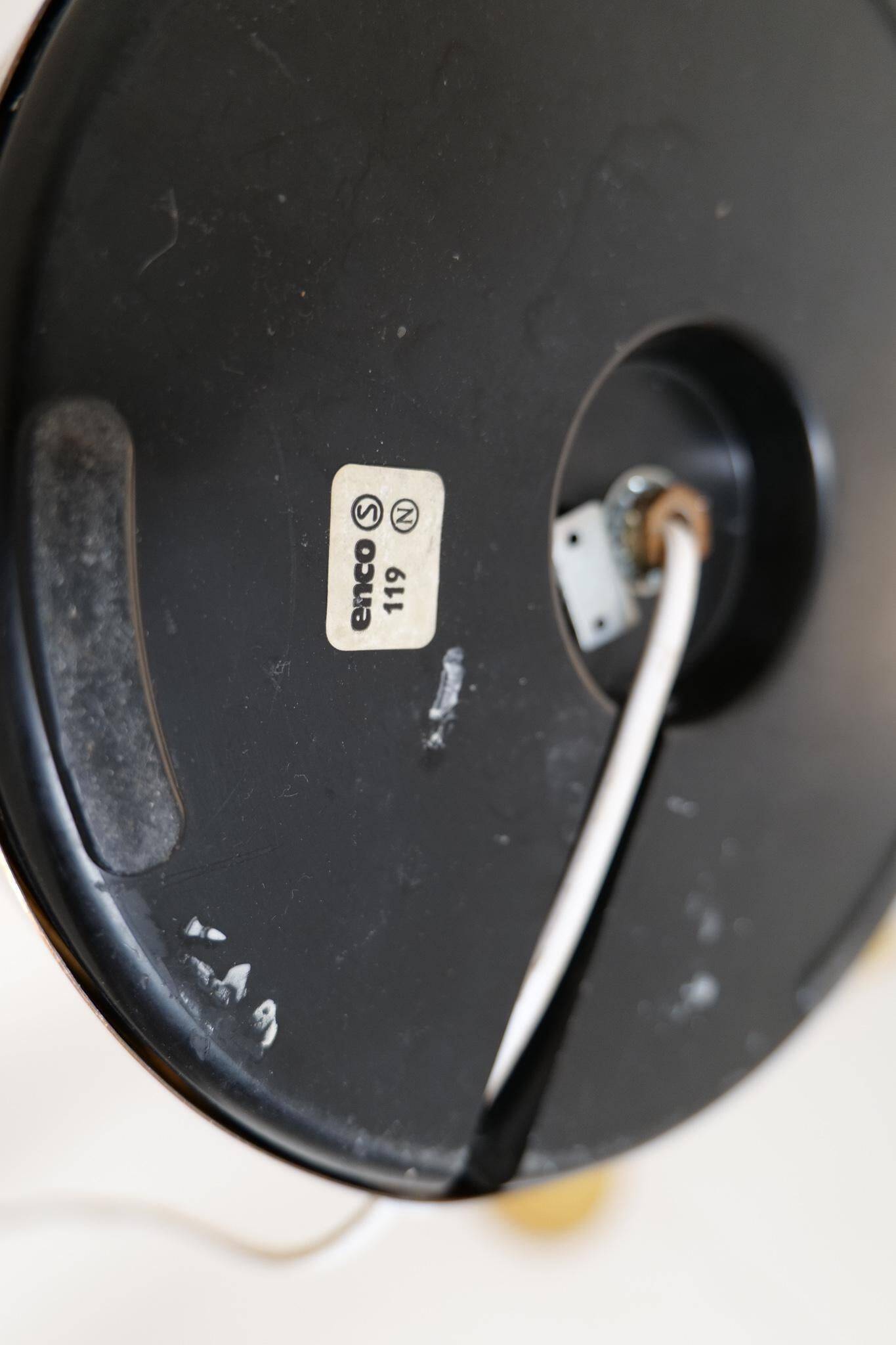 Modern Scandinavian floor lamps in brass "ENCO", Sweden, 1970s