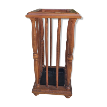 Porte-parapluie en bois vintage