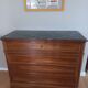 Superb Louis Philippe solid walnut chest of drawers.