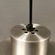 Beautiful hanging lamp in aluminium and hard-pressed crystal glass, probably Swedish
