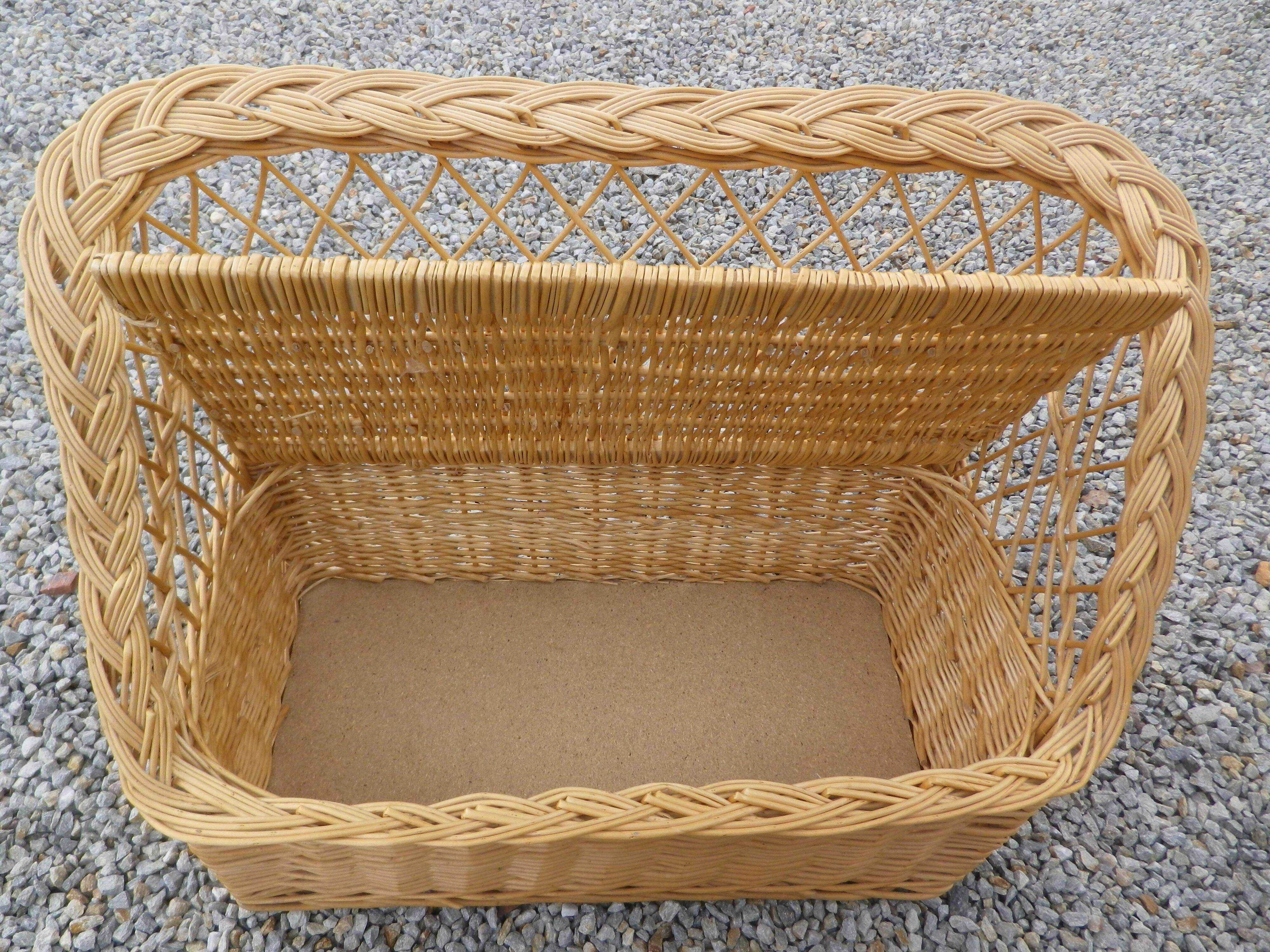 coffre banquette en  rotin