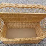 rattan bench chest