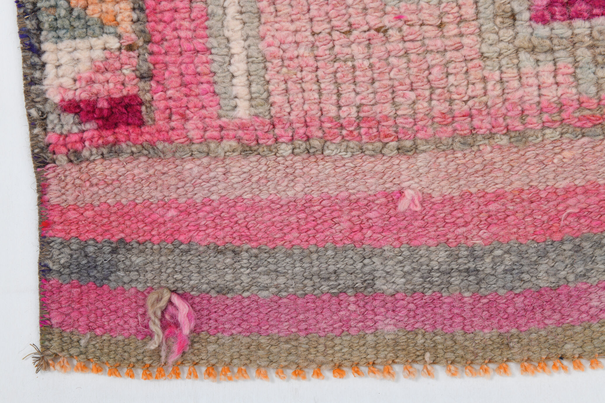 3x11 shades of pink vintage runner rug, 94x346cm