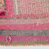 3x11 shades of pink vintage runner rug, 94x346cm