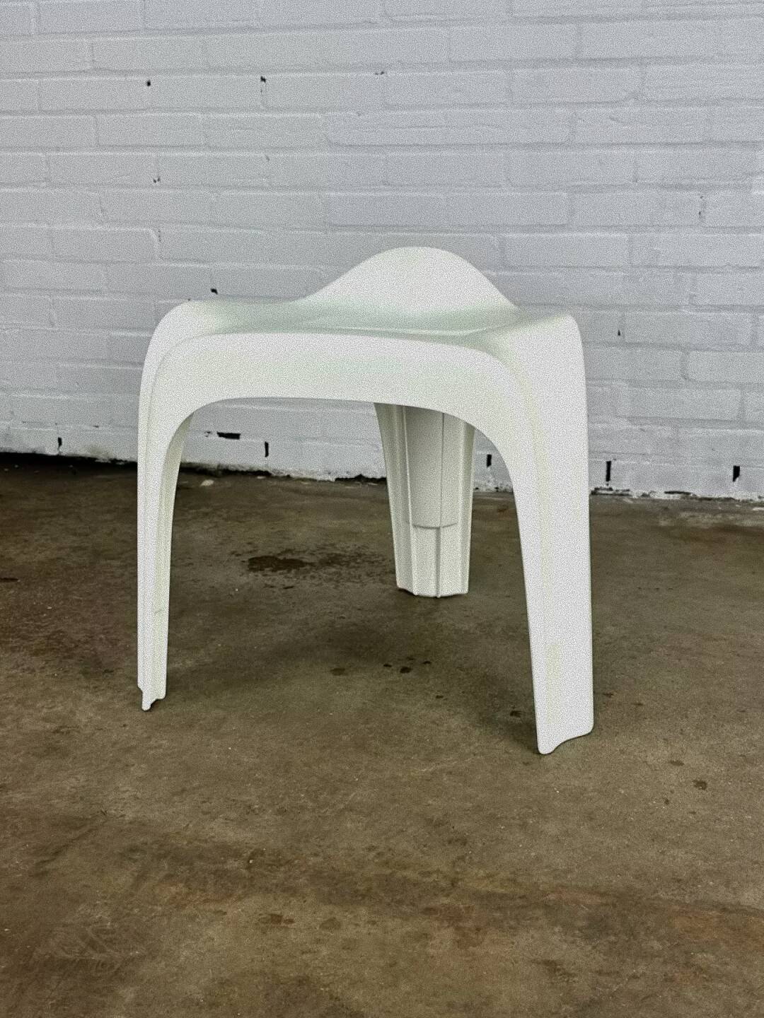 White Casalino stools, Casala — Alexander Begge