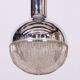 Mid-Century Chandelier in Chrome, Steel and Glass, Rewired, Italy, 1960s