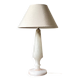 Vintage geometric alabaster stone lamp