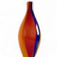 Vase en verre artistique soufflé à la main de Murano des années 1960, Italie