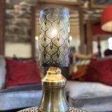 Art deco oil lamp