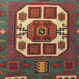 Antique Kazak Karachopf rug with geometrical design, 1920-1930