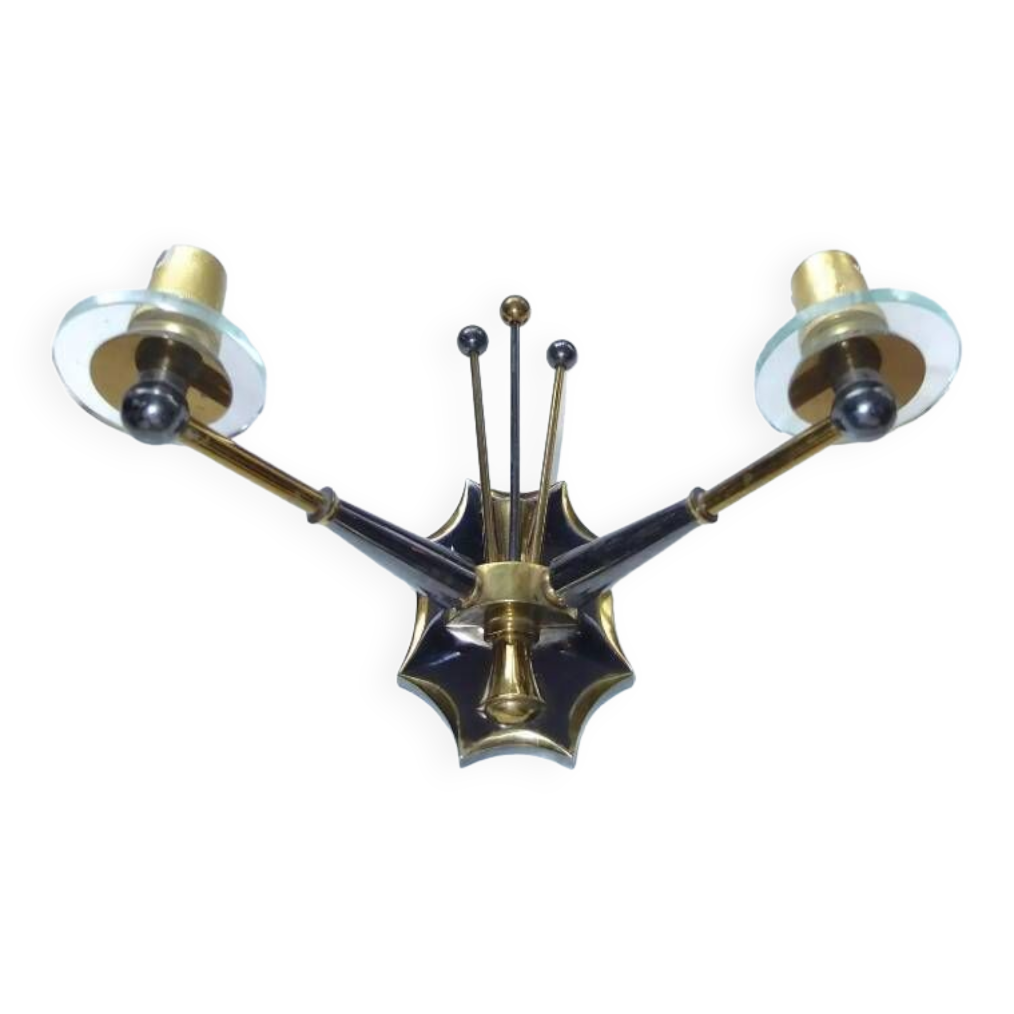 Pair of sputnik wall lights 1950
