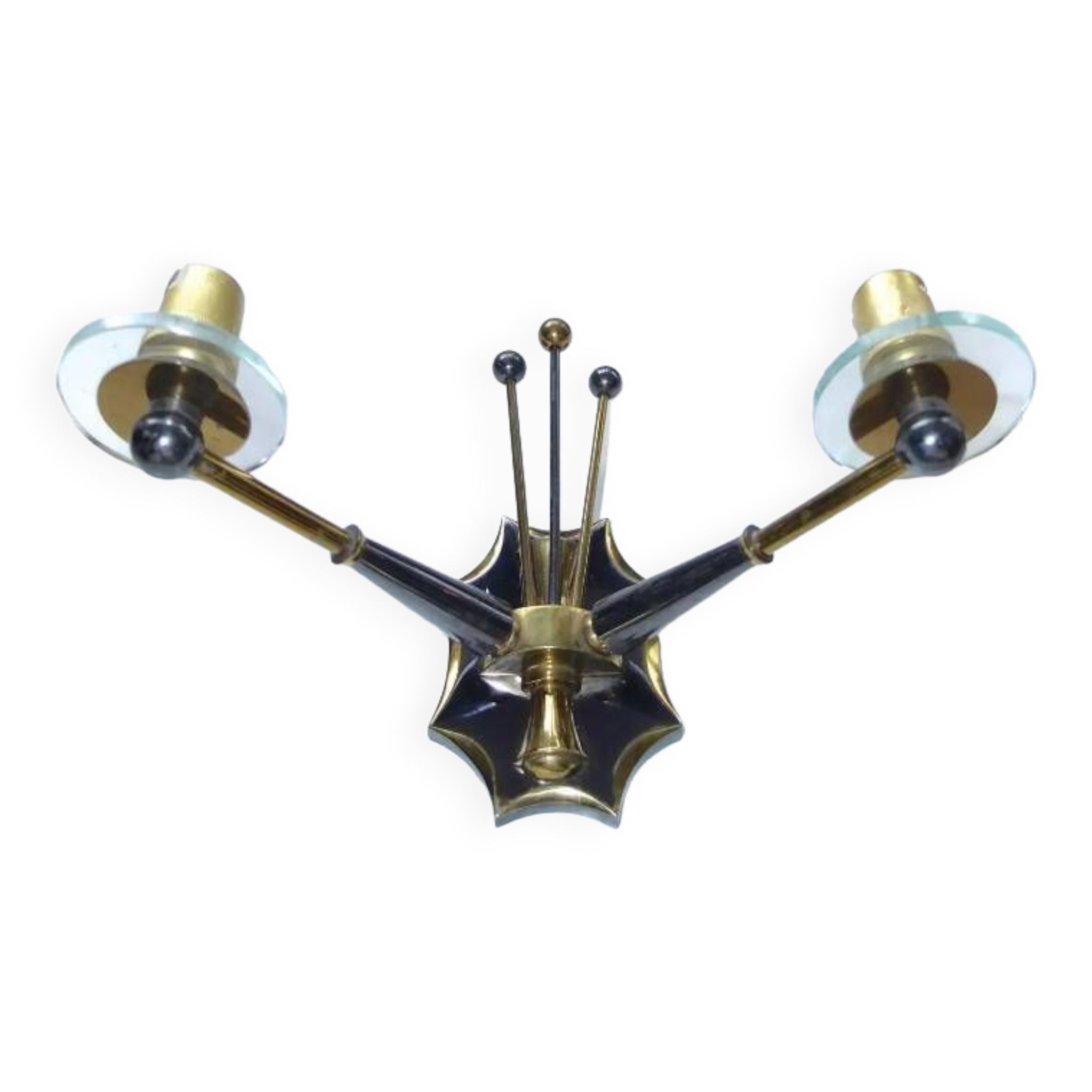 Pair of sputnik wall lights 1950