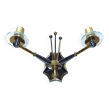 Paire d’appliques spoutnik 1950