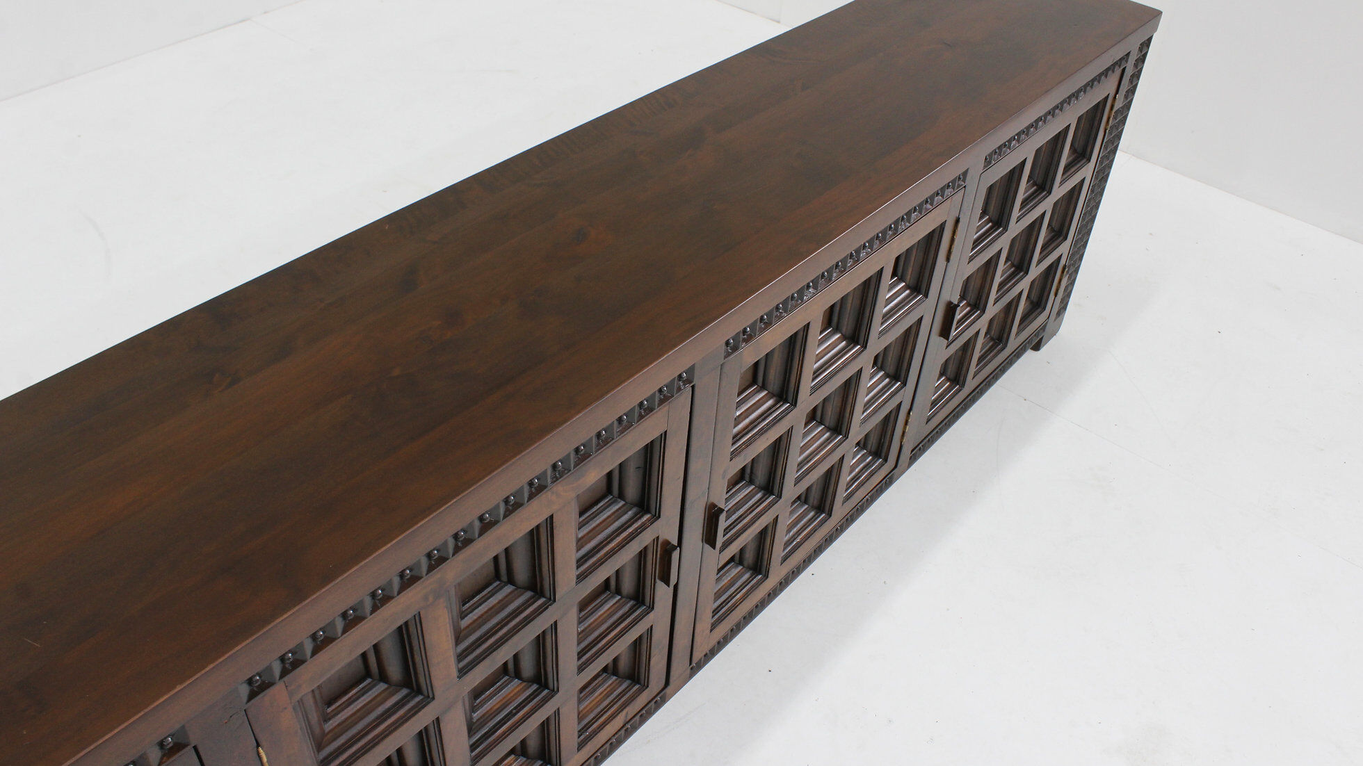 Spanish brutalist sideboard solid wood