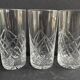 3 large Saint Louis Sammy service glasses stamped
