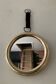 Vintage round medallion mirror from the 70s