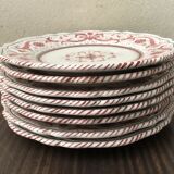 Set of 8 "Deruta" plates