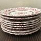 Lot de 8 assiettes "Deruta"