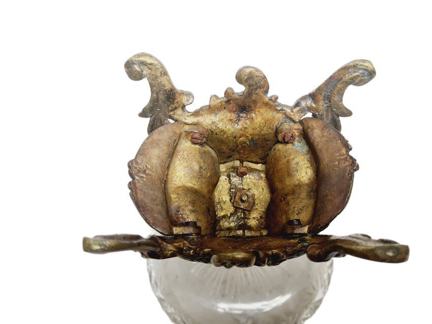 Rococo bronze bowl on stand, France, 1890s