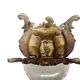 Rococo bronze bowl on stand, France, 1890s