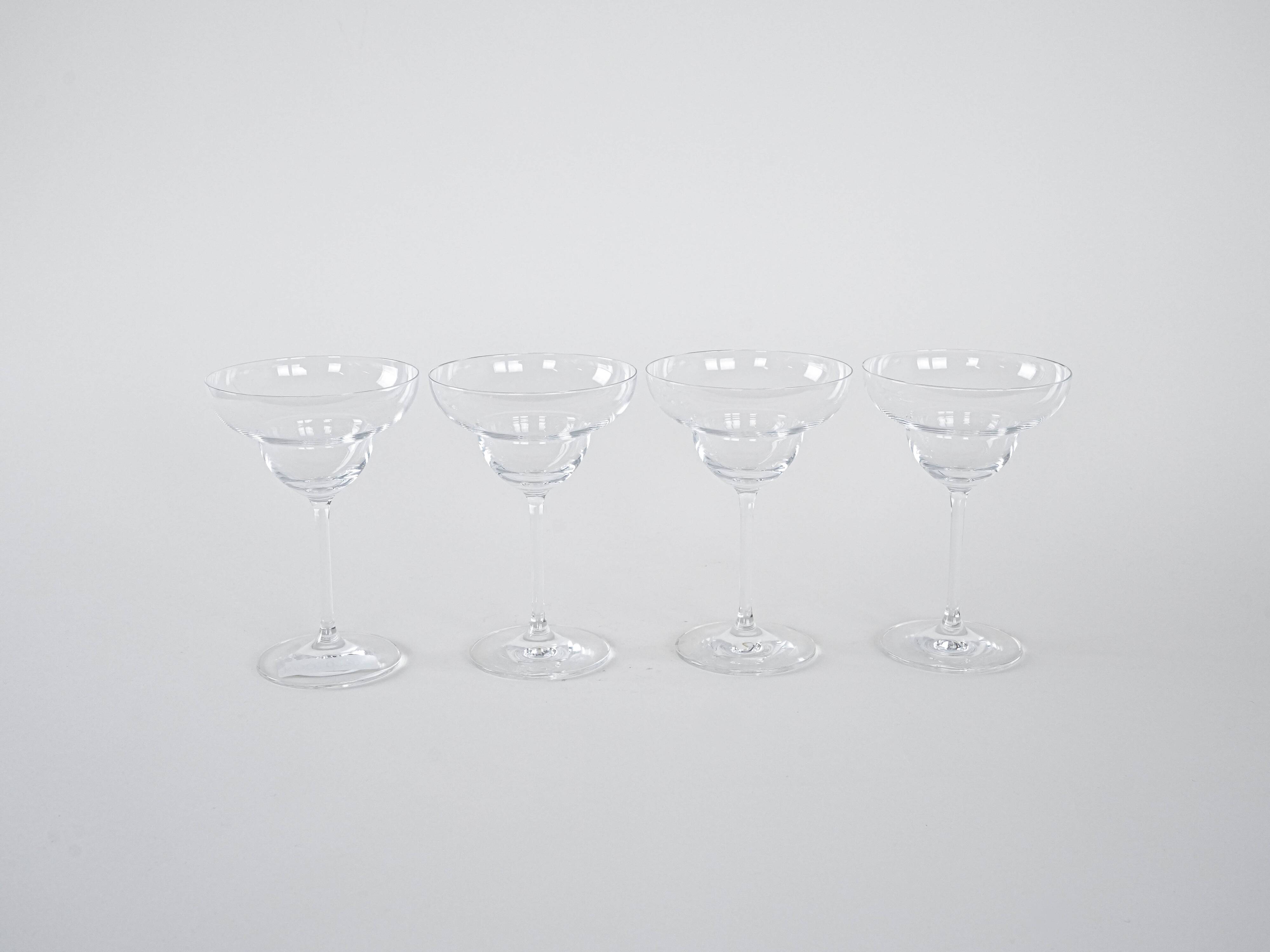 Set of margarita glasses, Danish design, 1970s, manufactured in Denmark