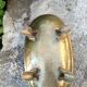 Large brass lion planter Art Nouveau